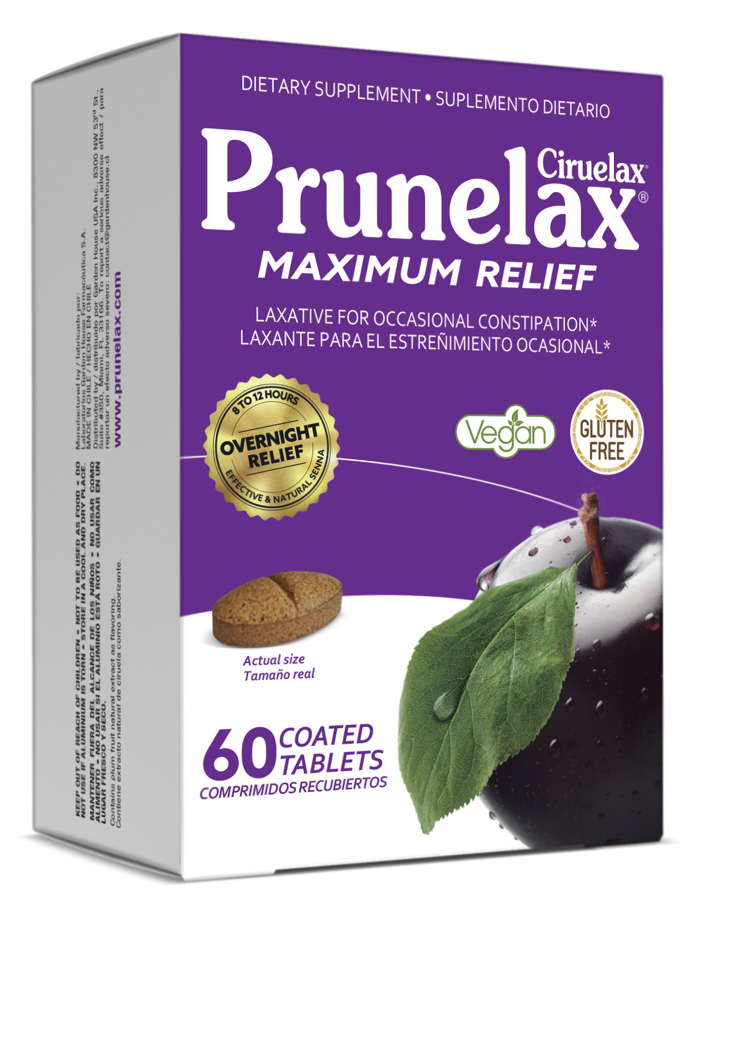 Maximum Relief Tablets 60 tablets – Prunelax